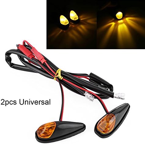 2pcs LEVA DE SINAL DE MOTUCA LED MOTORCIA, MONTAGEM DE MONTAGEM DE MONTAGEM DE MONTOGIDA INDICACIDADE DE MONTAGEM