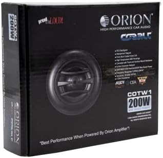 Série Orion Cobalt Cotw1 Super Bullet Tweeter 4 ohms 50 RMS CAR AUDIO AUDIO STÉREO DE 2 TWEETERS