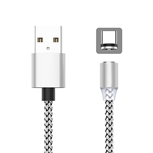 [2 pacote] Cabo Micro USB 2M Micro para Samsung Android Telefone Tipo-C Charging para iPhone XS XR 8 Magnet Cabo de fio Cabo de fio