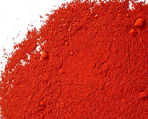 Rocha n solo pigmentos vermelho em pó, pó de óxido de ferro vermelho fosco, pó de pigmentos de concreto vermelho, corante de rejunte vermelho, corante colorido para cimento de argila mancha de mancha de madeira resina epóxi - 5 oz, ocre vermelho