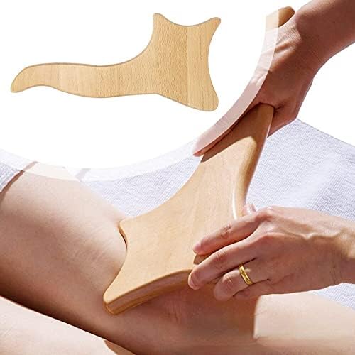 Tábua de raspagem de faia de zelbuck tech terapia terapia de pressão de massagem de massagem de madeira para o corpo do pescoço do