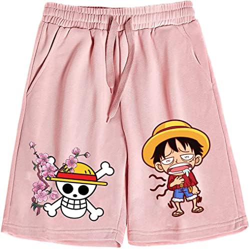 Ubeisy Symish Monkey D Luffy Anime Shorts One Piece Anime Gym Shorts Anime Shorts Homens