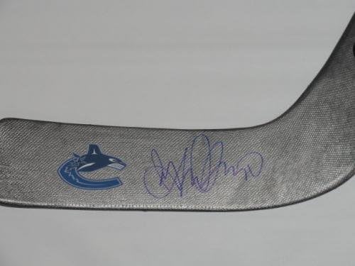 Ryan Miller assinou o goleiro de tamanho completo Vancouver Canucks autografado - Sticks NHL autografados