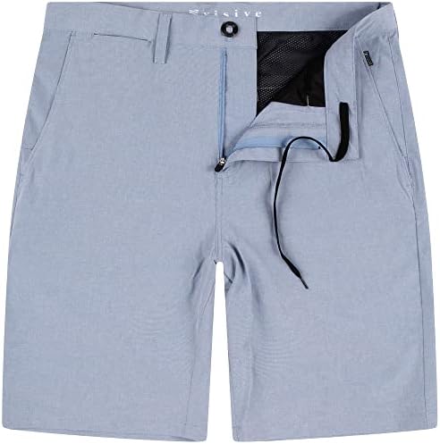 Shorts híbridos visivos para masculino, shorts de tábua de golfe premium, troncos de natação masculinos, shorts de verão, grande masculino 30-44