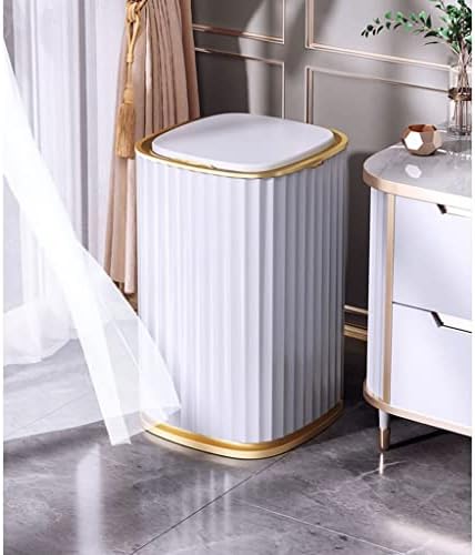 SEASD Remessa de lixo de lixo inteligente Lixo do banheiro do banheiro pode melhor indução automática Bin à prova d'água com tampa 15L
