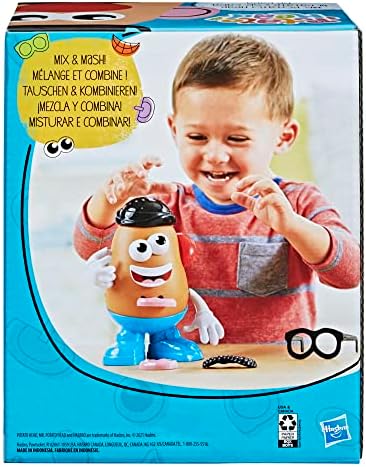 Cabeça de batata Sr. Potato Head Classic Toy para crianças de 2 anos ou mais, inclui 13 partes e peças para criar rostos engraçados