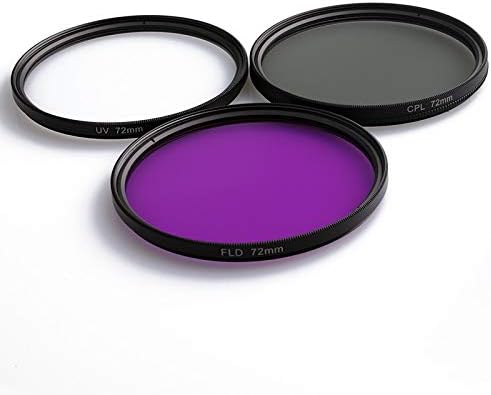 Teckeen em 1 filtro de lente da câmera digital UV+Cpl+FLD com bolsa de armazenamento para canhão para Nikon para a Sony