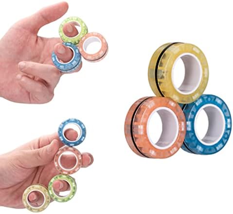 Conjunto de brinquedos de inquieto por anel magnético, jogos de brinquedos para adultos para adultos para adultos adolescentes terapia