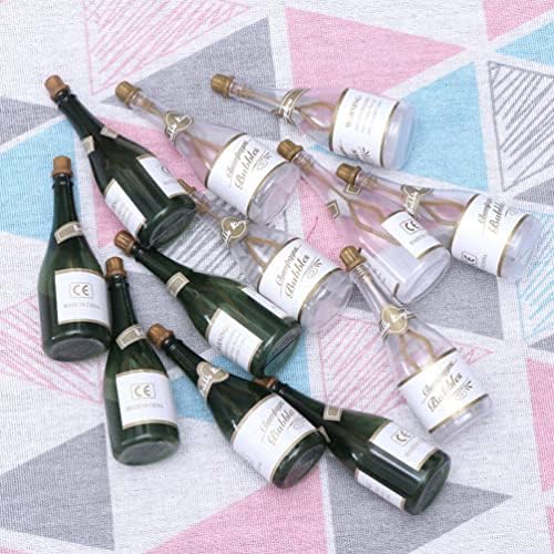 Toyandona 36pcs garrafas de bolhas vazias, bolhas de champanhe em forma de champanhe mini garrafas de champanhe mini bolhas