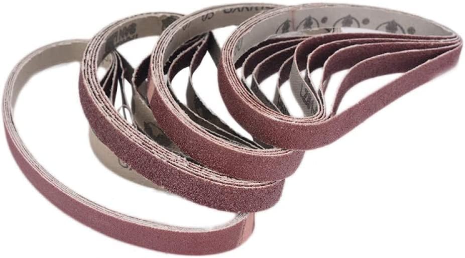 Cinturão abrasiva 20pcs Cinturão de lixamento 40/60/08/20grit Qualtiy Belts Belts Abrasivo Ferramenta para Móveis de Móveis Polimento