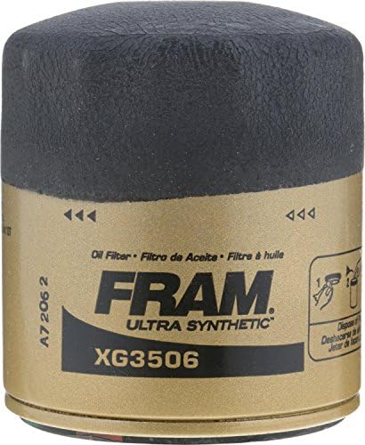 Fram Ultra Synthetic Automotive Substacting Oil Filter, projetado para alterações de óleo sintético com duração de até 20k milhas, XG3506 com certeza