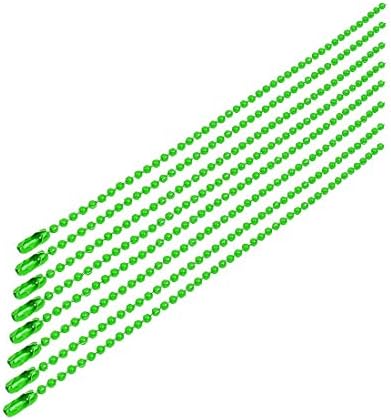 X-Dree 8pcs com fecho de metal com barro de bola de barro de barreira verde de 2,4 mm de diâmetro de 15 cm de comprimento
