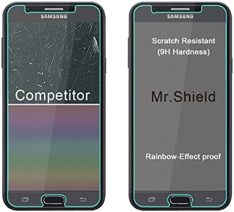 Mr.Shield [3-Pack] projetado para o Samsung Galaxy J7V / J7 V [não caberá para 2015 e Versão] [vidro temperado] Protetor de tela com substituição de vida útil