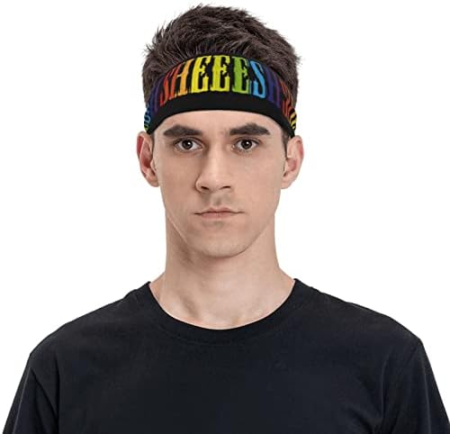 UNISSEX Workout Wrists Mês LGBT Mês Sheesh Multifuncional Esportes Bandas de Sweats Men's Performance Bandada de cabeça