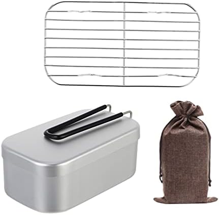 Recipientes de alimentos Hemoton Box de aço inoxidável Bento Camping Cozes de panelas Kit de utensílios de cozinha 3pcs panela