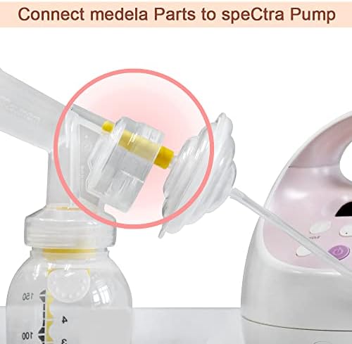Adaptador de flange Maymom Compatível com Spectra S1, Spectra S2, compatível com a maioria das mamas e garrafas de Medela;