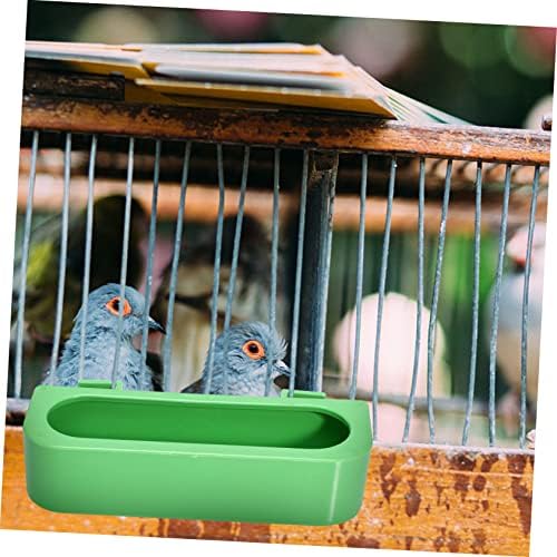 Caixas de cabilock 4pcs Caixas de pombal Tool Bandejas de plástico Plástico Paletes alimentador de pássaro alimentos alimentos alimentadores