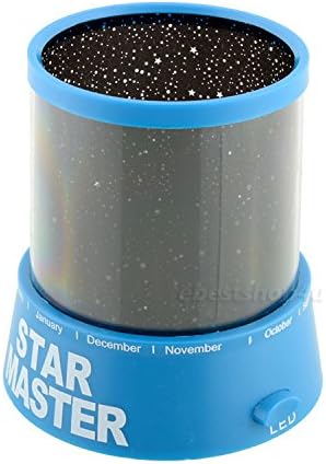 GPCT STAR MASTER [céu estrelado] Cosmos LED projeção colorida Crepúsculo Cama romântica lâmpada leve noite. Ótimo [relaxamento de humor] Luz [presente] para crianças/crianças bebês/bebês/berçário/quarto- azul