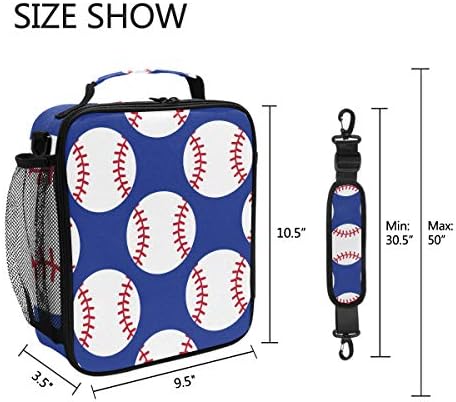 Baseball Lanch Boites Tote Reutilizável Saco de Cooler Isolável para Mulheres