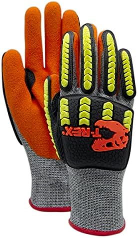 Magid T-Rex Flex Series TRX150 Economy Knit Impact Glove com a tecnologia Nitrix Grip