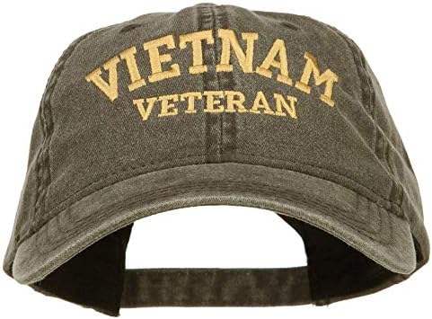 e4hats.com Vietnã veterano bordado tampa lavada