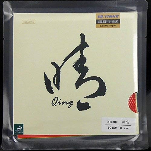 Yinhe Qing 0,7 mm normal com pips longos folha de borracha de tênis de mesa
