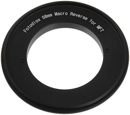 FOTODIOX 58mm Freta do filtro Macro Ringue de montagem reversa Ring para MFT Micro 4/3 Quatro câmeras Terceiros, encaixa o Olympus