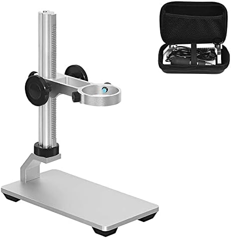 Ninyoon Microscópio Universal Stand Pro, suporte estável Profissional Aluminium Ligo Scope Base Suporte de suporte para o diâmetro máximo 1.4 Câmera de lenúscula de endoscópio de Wi -Fi sem fio digital USB