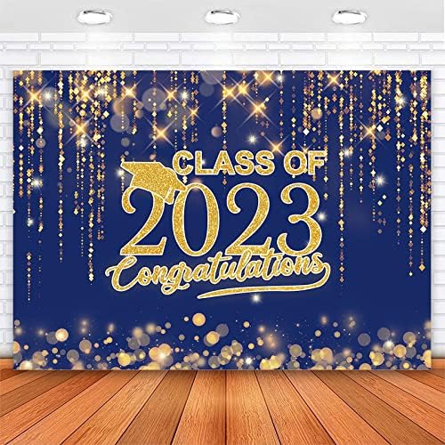 Avezano Classe de 2023 Caso -pano de graduação Pontos roxos e dourados Pontos de glitter parabéns Parabéns parabéns graduados