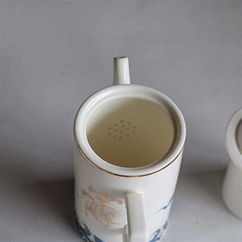 Chá de chá bule de chá de 500 ml de porcelana branca bule de grande capacidade fabrica