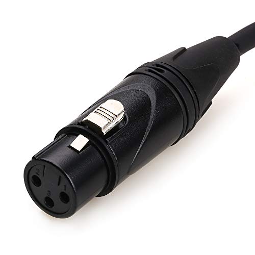 Miatina 3,5 mm TRS fêmea para XLR Cabo de microfone feminino, estéreo de 3,5 mm para XLR Feminino Transforming Cord Conversor