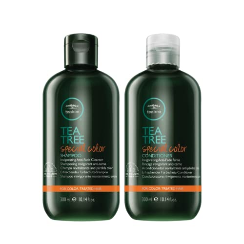 Tree Tea Tree Especial Shampoo, limpa suavemente, protege a cor do cabelo, para cabelos tratados com cores