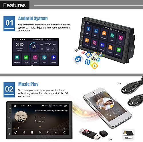 ROVEONE CARRO Bluetooth Radio GPS Unidade de navegação por Toyota Yaris 2005 2006 2007 2008 2009 2010 2011 com tela de toque Android USB MirrorLink WiFi