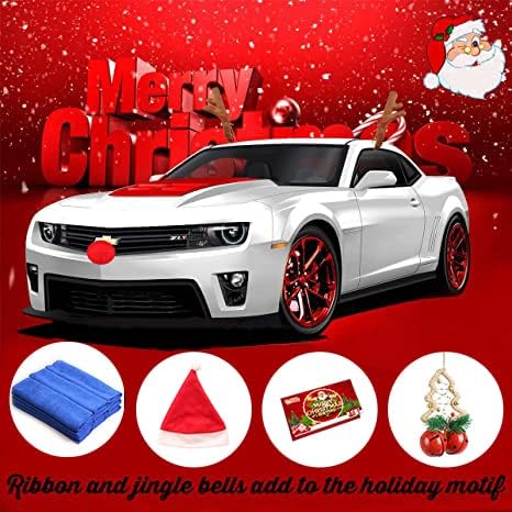 Delimart atualizou 7pcs Set Rendeer Kit Antler Decorações de Automóvel de Natal, VEÍCULO KIT DE CARRO DE CRISA