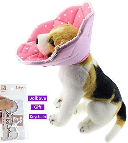 Bolbove rosa Dots Pet Soft & Stylish Cone Recovery E-colar para cães e gatos