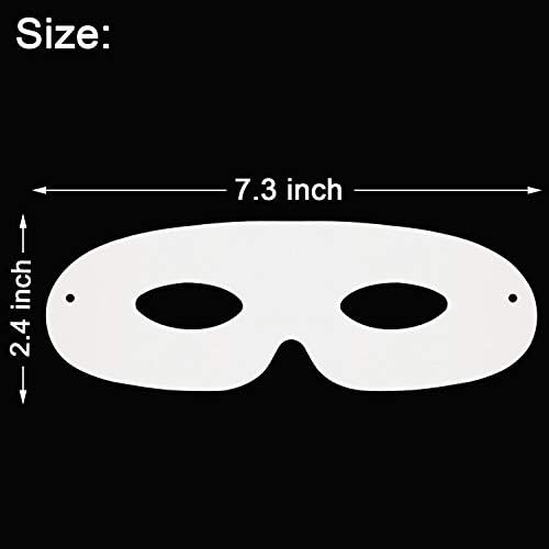Gejoy Die Cut Mardi gras Paper máscaras brancas máscaras máscaras de papel máscara de papel artesanato máscara de