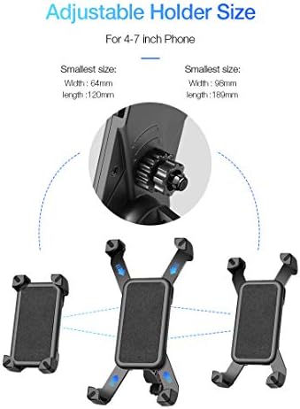 N+A Premium Bike & Motorcycle Phone Mound Suport, Ajuste Ajustável, 360 ° Rotation Bike Phone Acessórios/Acessórios