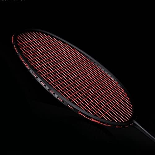 Rúvia de badminton de badminton de carbono grossa -iluminação 72g masculino e feminino adulto badminton Racket pacote único