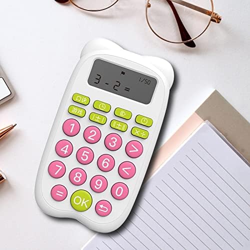 Calculadora, calculadora de mesa calculadora eletrônica 10 dígitos Matemática Aprendia Ajuda USB Calculadoras funcionais recarregáveis, sala de aula, casa, presentes para estudantes, rosa, 9.2cmx14.5cmx35cm