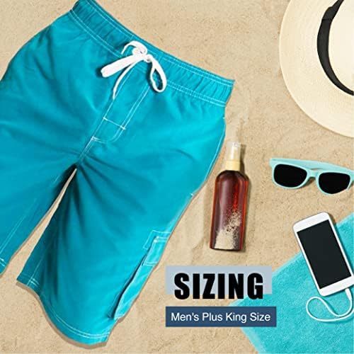 Norty masculino Big Size prolongado Turncos de natação - homens mais king size swimsuit através de 5x