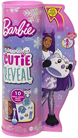 Doll Barbie Cutie Reveal, Snowflake Sparkle Series Owl Pleligh