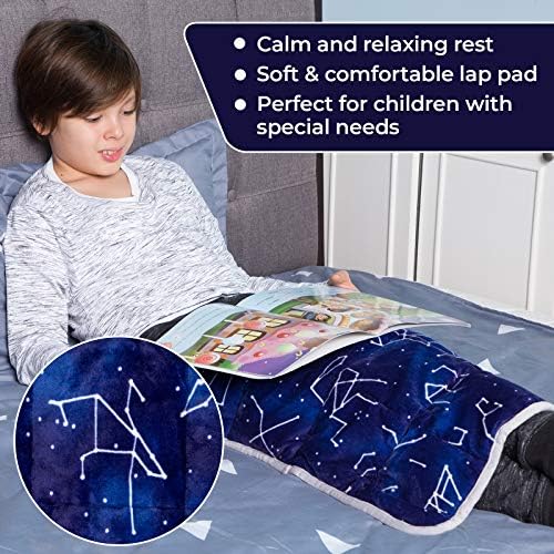 Florensi Powerd Pad para crianças, 5 libras - cobertor pesado para crianças, criança, bebê, adolescente, meninos, meninas - macio, quente, confortável - itens sensoriais para dormir - calma material de canto