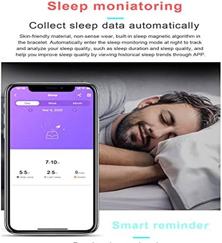UCCE Bluetooth SmartWatch, rastreador de fitness de tela de toque completa de 1,3 polegada, monitor de sono com frequência cardíaca, rastreador de atividades Pedômetro SMS Notificação do relógio de notificação, D