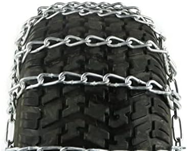 A ROP SHOP | 2 Corrente de pneus de ligação para Toro 16x7.5x8 Frente e 26x11x12 Tractor de pneu traseiro