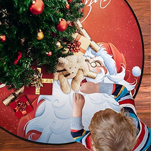 VISESUNNY Feliz Natal Papai Noel Claus pegando estrela de natal árvore da árvore de tape