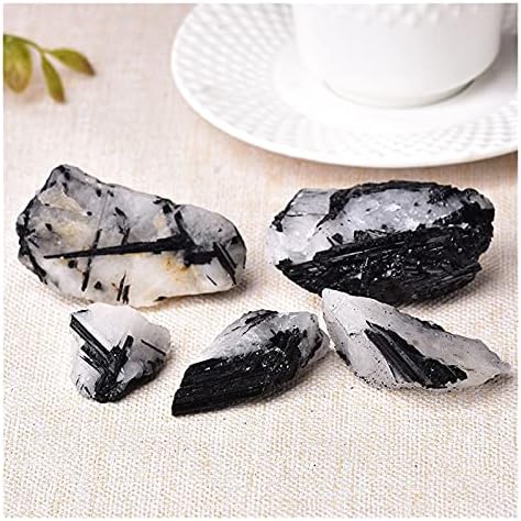 Seewoode ag216 1pc Natural Black Tourmaline Crystal Natural Stone Quartz Cristais cruas Rocha Mineral Mineral