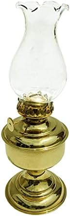 Stark Exportar House Mustard Oil Lantern Brass & Glass Small Oil Lamp