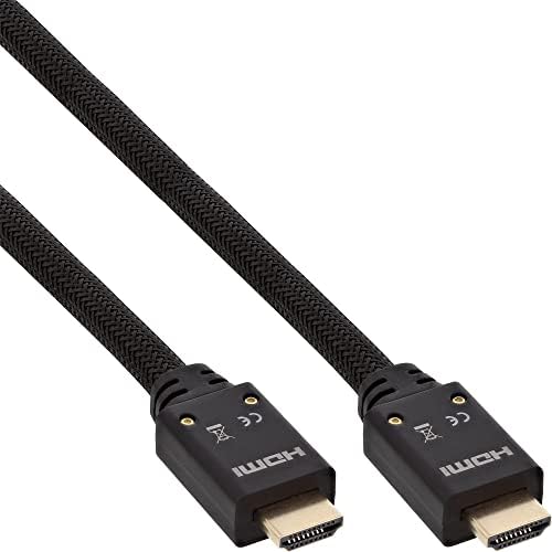 Cabo ativo embutido HDMI alta velocidade com Ethernet 4K2K masculino para masculino preto/ouro preto preto/ouro 15 m