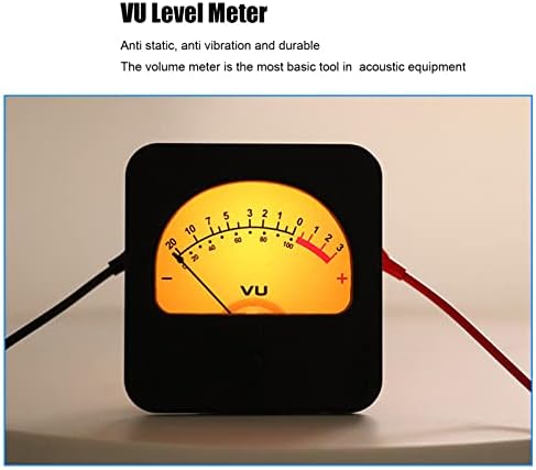 Medidor de nível VU com luz de fundo 12V 100mA de alta precisão DB de tubo de tubo Medidor de potência Medidor de áudio Medidor de volume de áudio