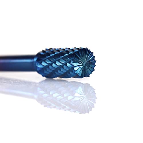 6x10mm Tungstênio carboneto rotativo burss super nano azul com corte duplo de corte rotativo 1pcs